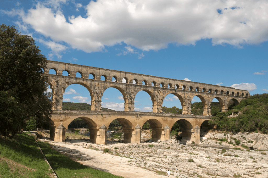 photographie touristique Le pont du Gard